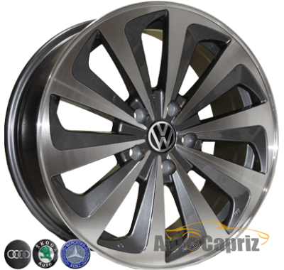 Диски Replica Volkswagen 7321 EP R18 W8.0 PCD5x112 ET43 DIA66.6  